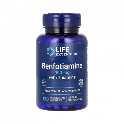 Life Extension Benfo Tiamine with Thiamine, Бенфо с тиамином, 120 капсул