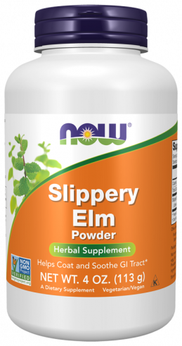 NOW Slippery Elm, 100 капсул