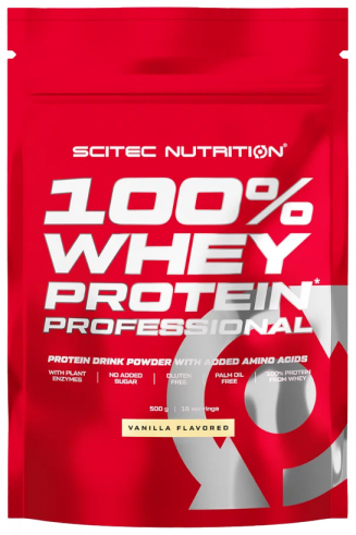 Scitec Nutrition 100% Whey Protein Professional, 100% Вэй Протеин Профэшнл, 500 грамм