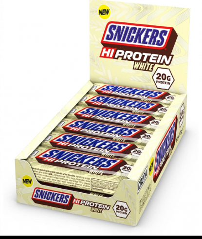 Mars Incorporated Snickers Hi Protein White Bars, 57 гр Mars Incorporated Snickers Hi Protein White Bars, 57 гр