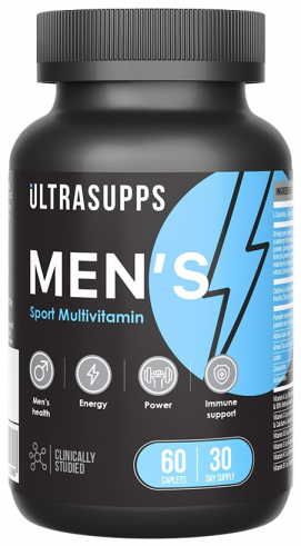 Ultrasupps Men's Sport Multivitamin, 60 капсул
