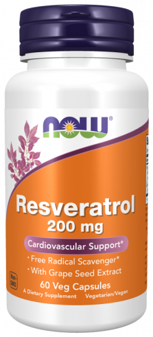 NOW Resveratrol 200 mg, 60 капсул NOW Resveratrol 200 mg, 60 капсул