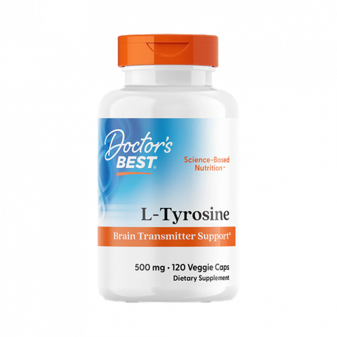 Doctor's Best Best L-Tyrosine, L-Тирозин, 120 капсул