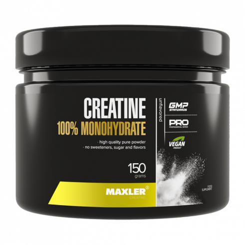 Maxler Creatine 100% Monohydrate, Креатин 100% моногидрат, 150 грамм