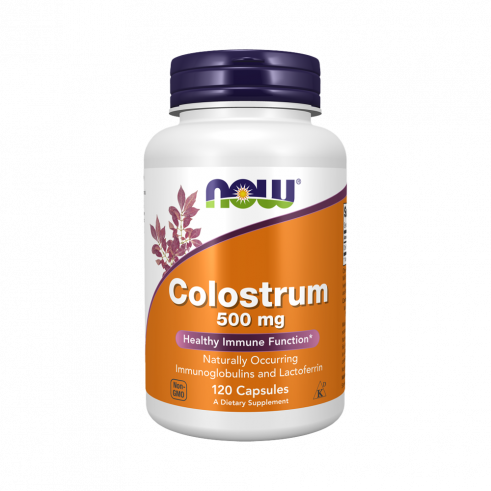 NOW Super Colostrum 500 mg, Супер Колострум 500 мг, 120 капсул