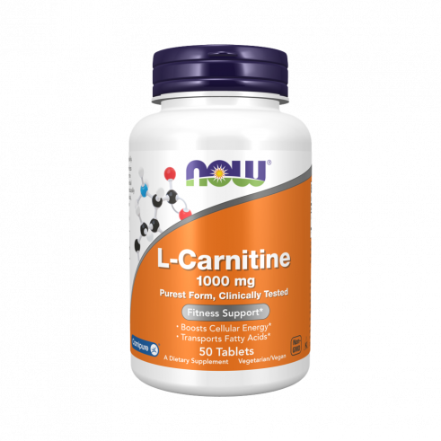 NOW L-Carnitine, L-Карнитин, 50 таблеток