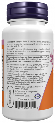 NOW Respir-All, 60 таблеток NOW Respir-All, 60 таблеток