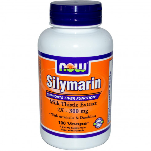 NOW Silymarin 2X 300 мг, 100 капс
