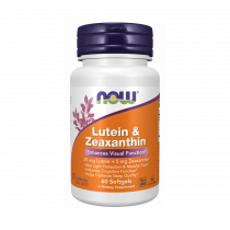 NOW Lutein &amp; Zeaxanthin, Лютеин и Зеаксантин, 60 капсул