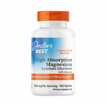 Doctor's Best High Absorption Magnesium, Магния Хелат, 120 таблеток